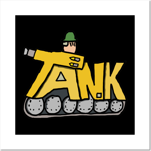 Battle Tank Wall Art by Mark Ewbie